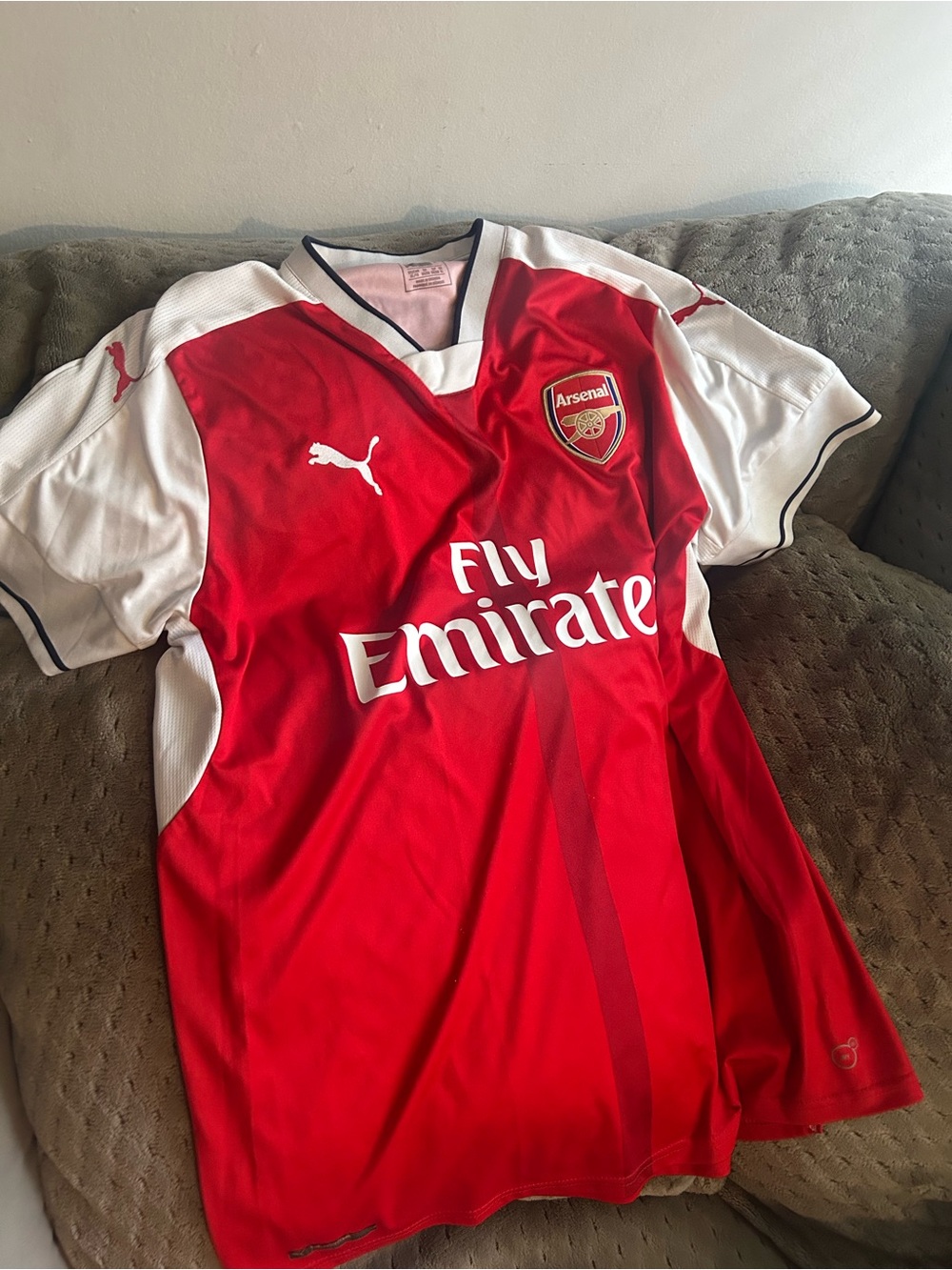 Puma Arsenal Red and White Home Jersey